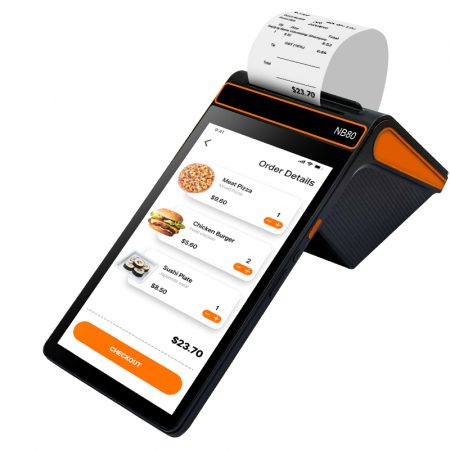 Terminal POS portátil  NB80 de 8 pulgadas con Android 13 GMS y NFC